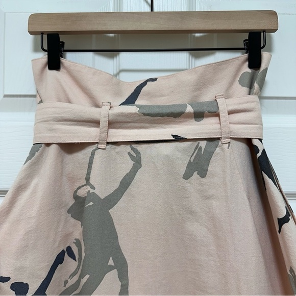 KowTow Classic A-Line Skirt Blush Pink Dancer Print Size S - Picture 7 of 9